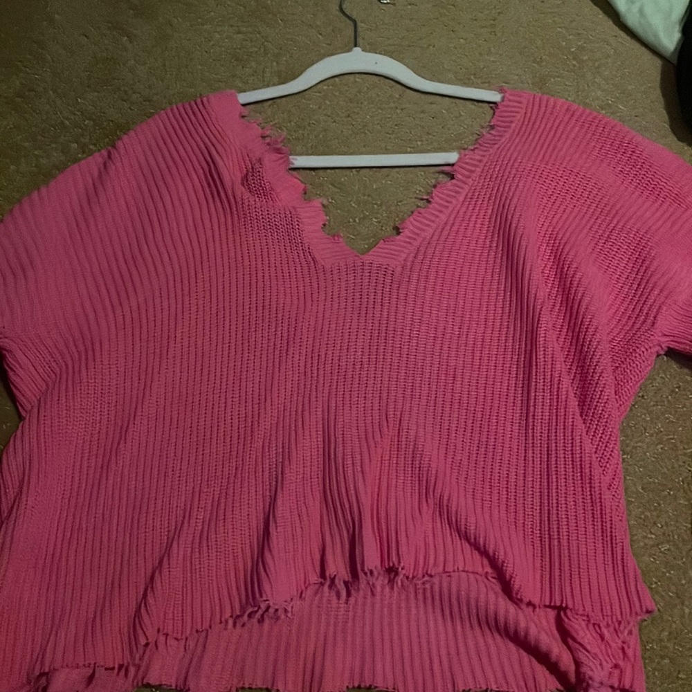 Pink sweater